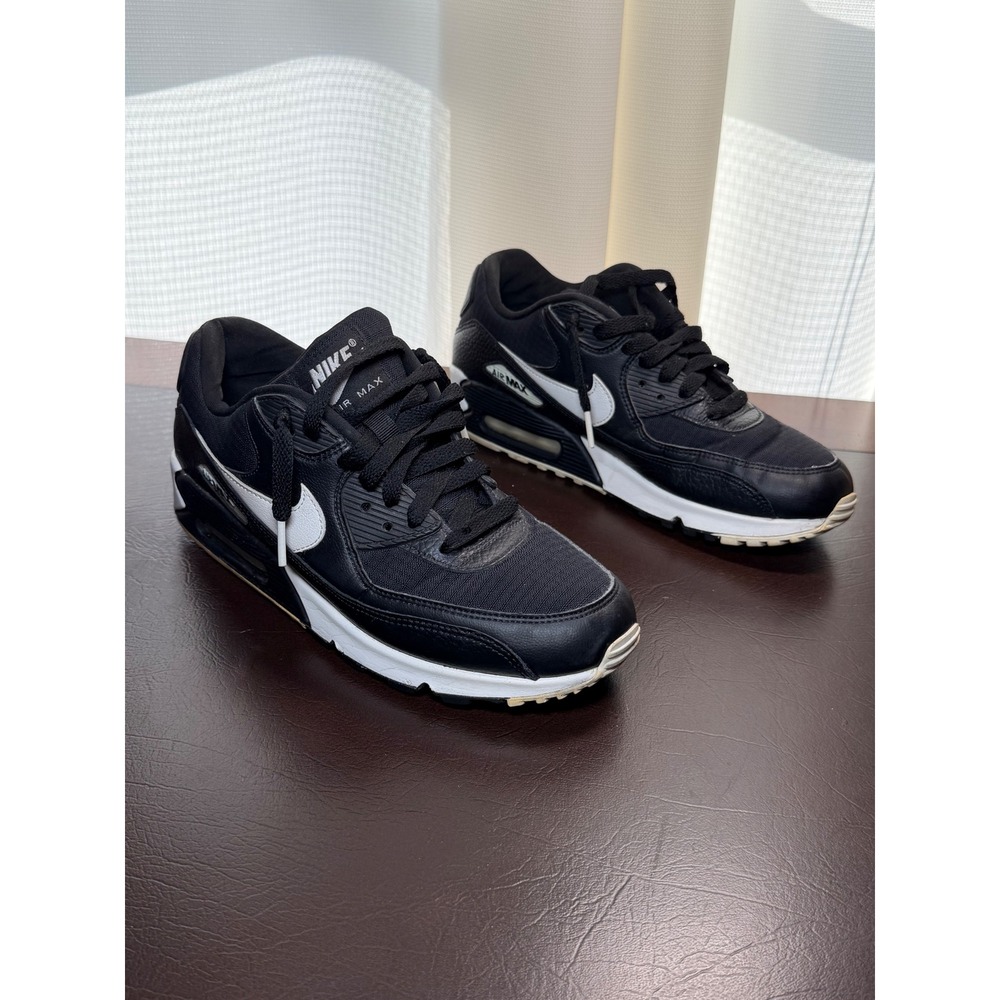 Nike Air Max 90 Black White Women Shoes 325213-060 Size 9